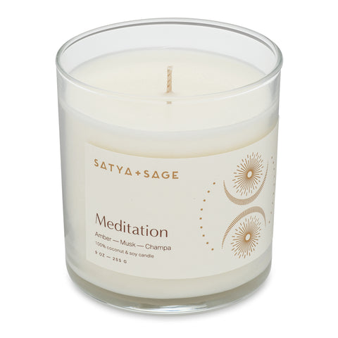Meditation nag Champa Coconut Soy Wax Candle